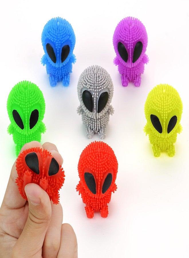 Entervending Alien Toys for Kids - 1.75 Inch Alien Toys for Kids - Funny Squishy Toys for Party Favors, Goody Bags, Classroom Prizes - Mini Puffer Ball - Pack of 24 - Easter Basket Stuffers - Image 1